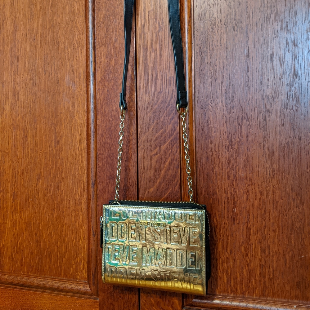 Steve Madden Gold Cross Body Purse